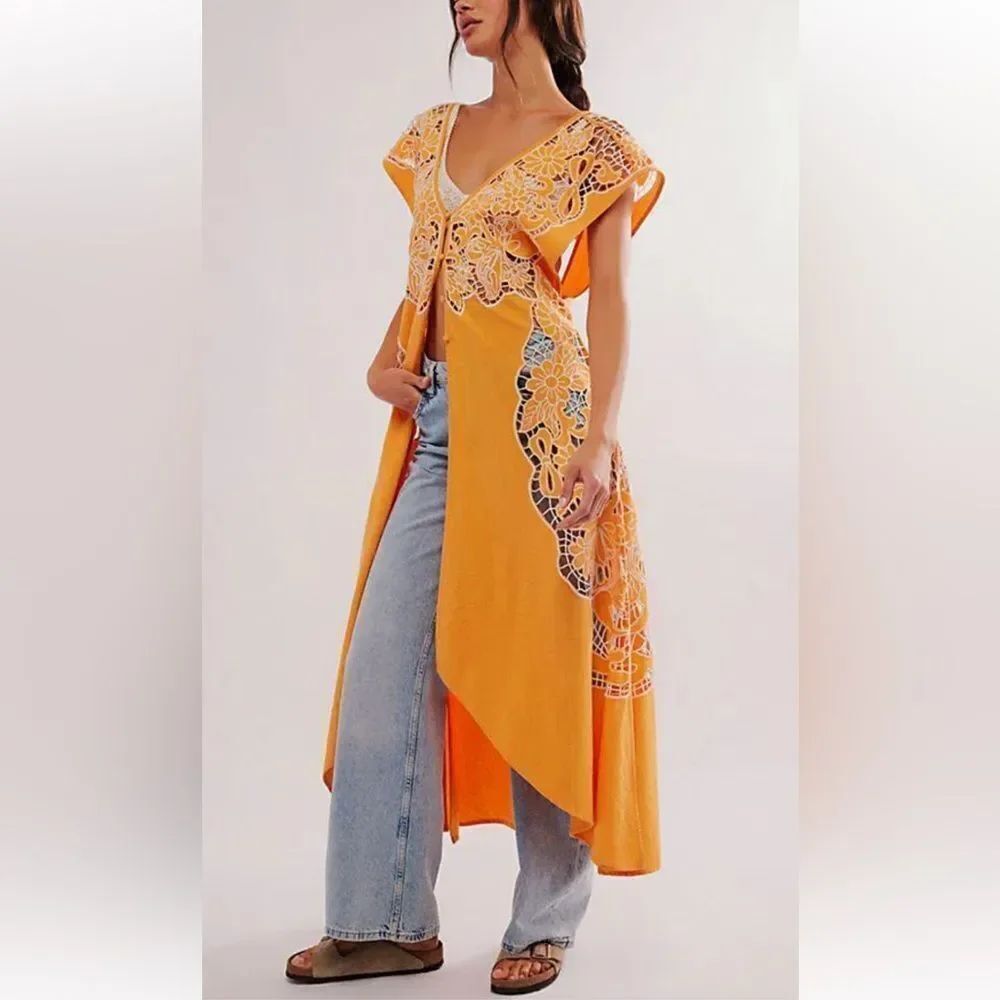 FREE PEOPLE Garden Girl Maxi Top